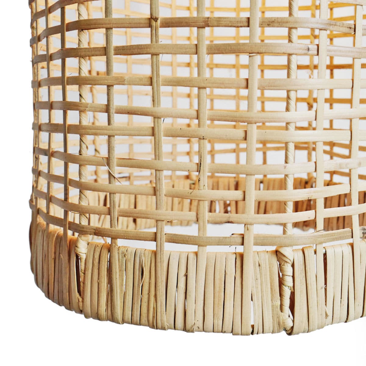 Rattan Bottle Pendant Light Small - Thumbnail 5