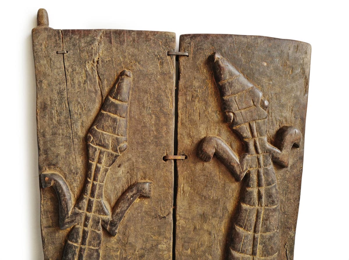 Authentic Old Dogon Crocodile Grain Door - Thumbnail 5