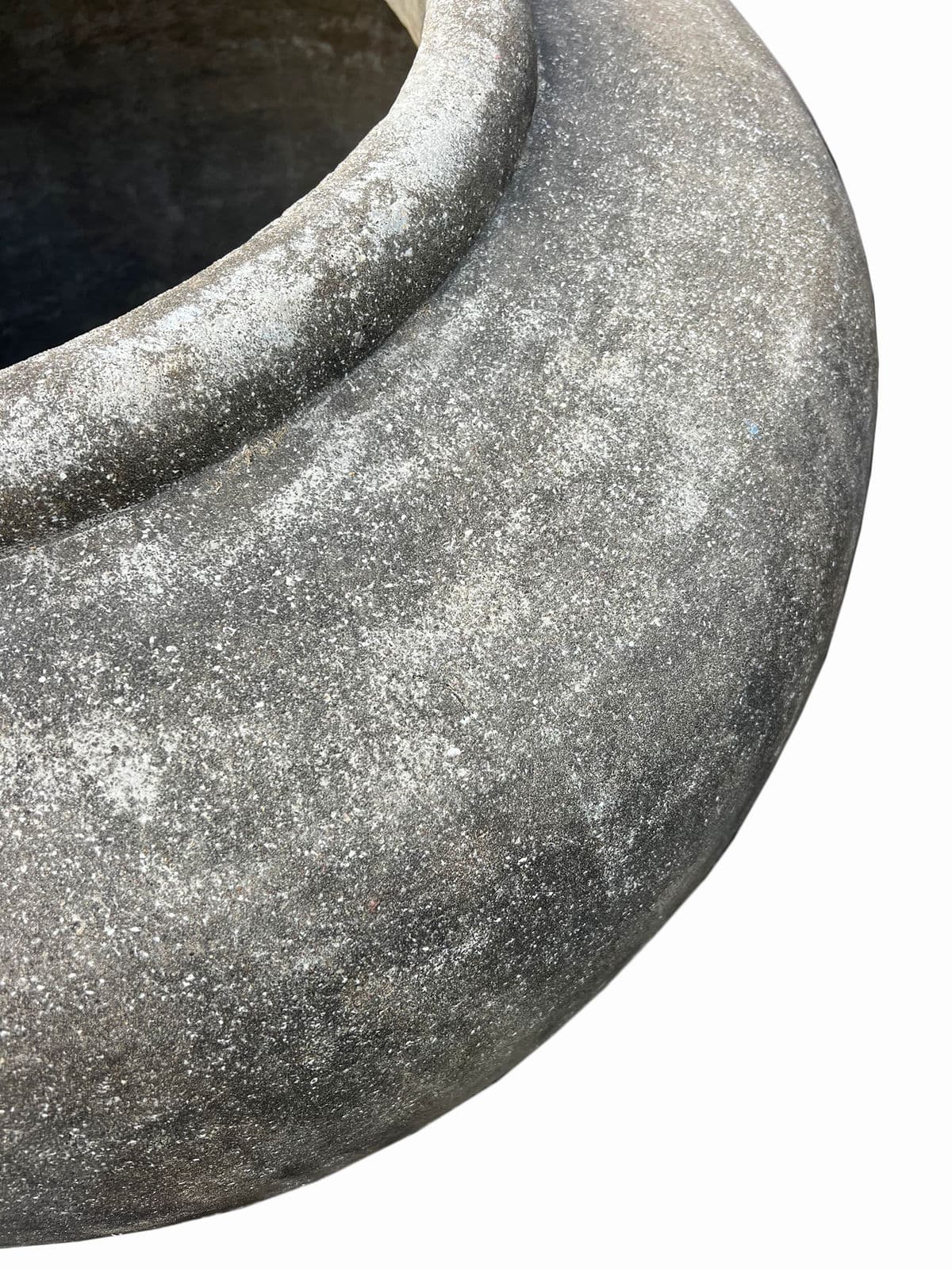 Antique Cement Java Pot - Thumbnail 5