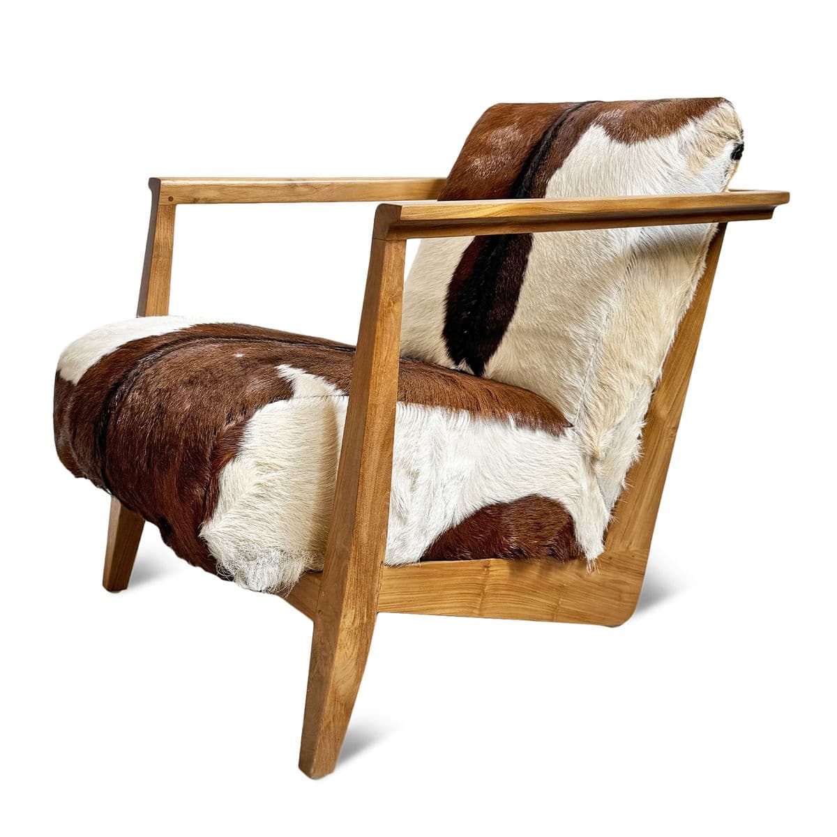 Brown & White Deco Cow Chair - Thumbnail 5