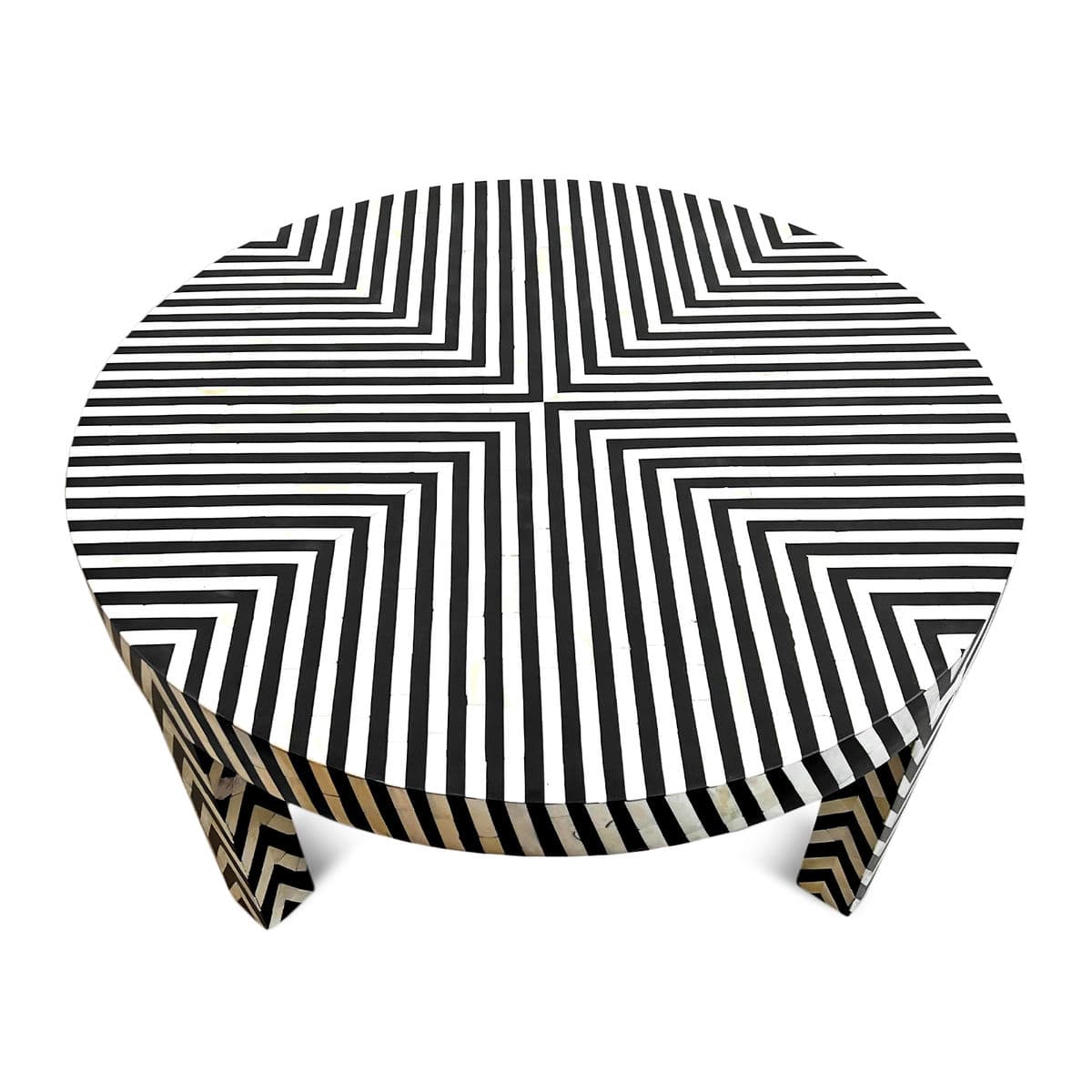Zig-Zag Inlay Coffee Table - Thumbnail 5