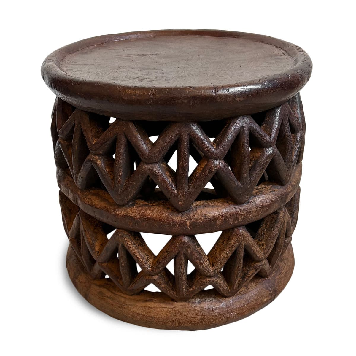 Vintage Bamileke Stool Table - Thumbnail 5