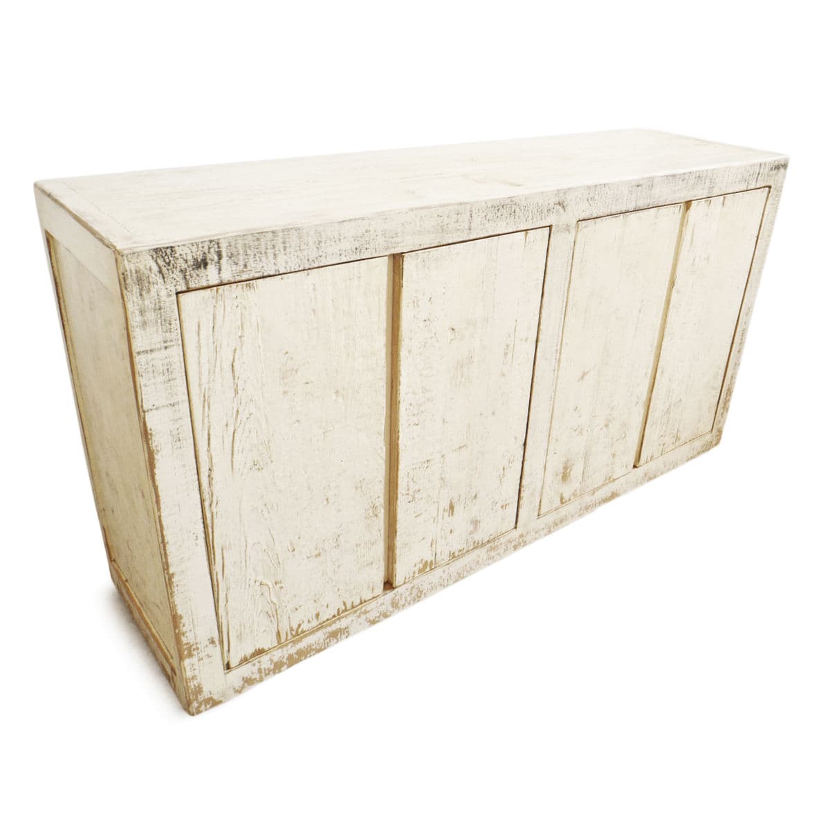 Vintage Aged Juhu White Sideboard - Thumbnail 5