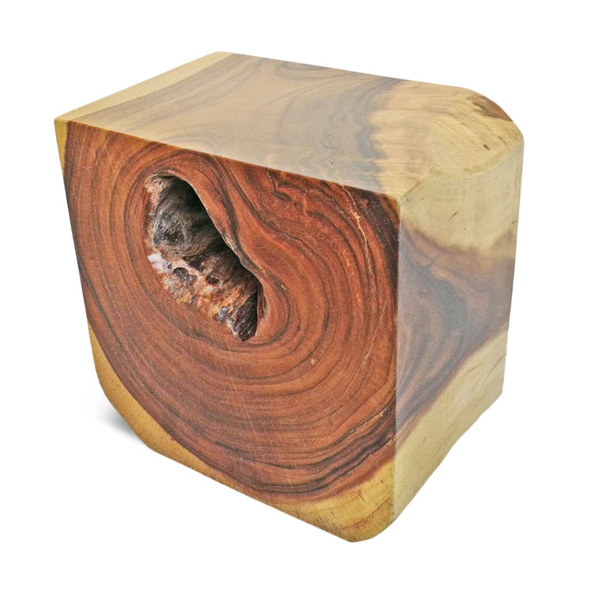 Monkey Pod Block Side Table - Thumbnail 5