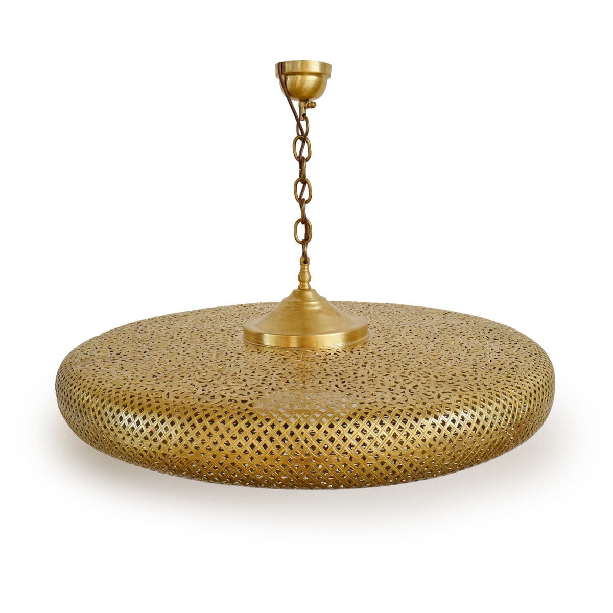 Brass Work Pancake Lantern Large - Thumbnail 5