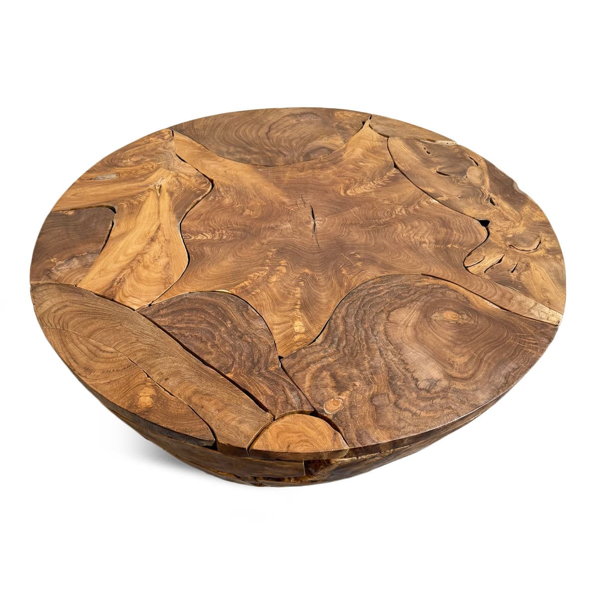Round Teak Root Coffee Table - Thumbnail 5