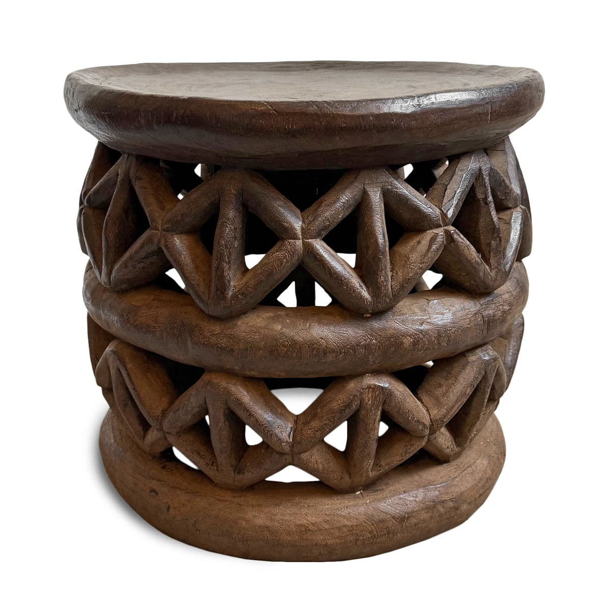 Vintage Bamileke Stool Table - Thumbnail 5