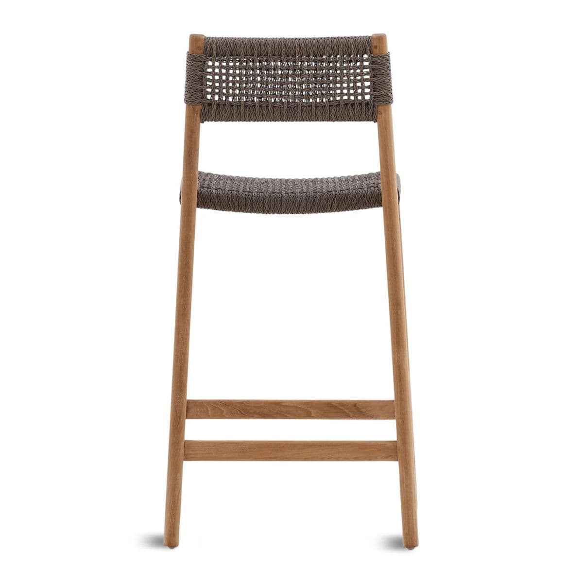 Karma Outdoor Indoor Teak Counter Stool - Thumbnail 5