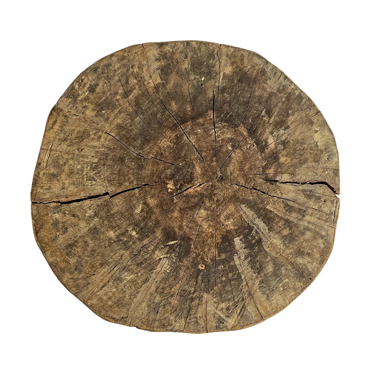 Wood Hourglass Stool Table - Thumbnail 5