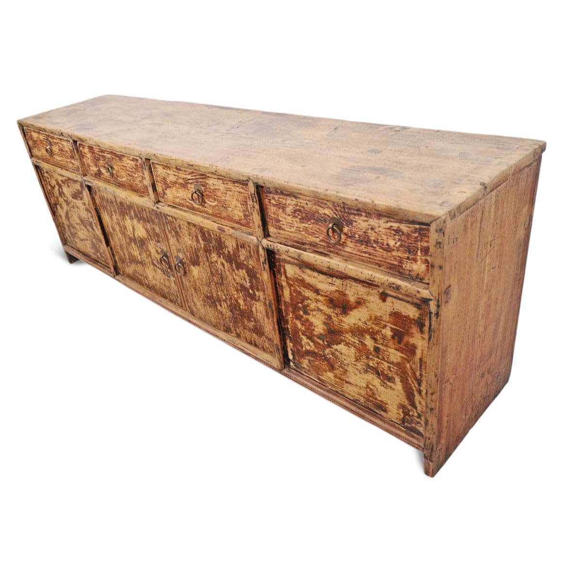 Vintage Mongolian Low Sideboard Cabinet - Thumbnail 5