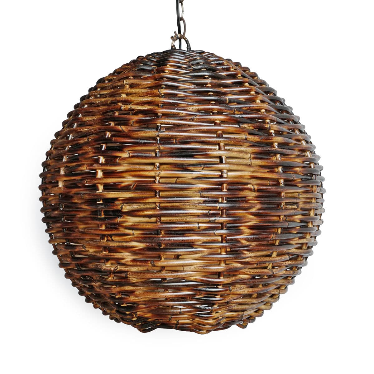 Burnt Bamboo Globe Lantern Large - Thumbnail 5