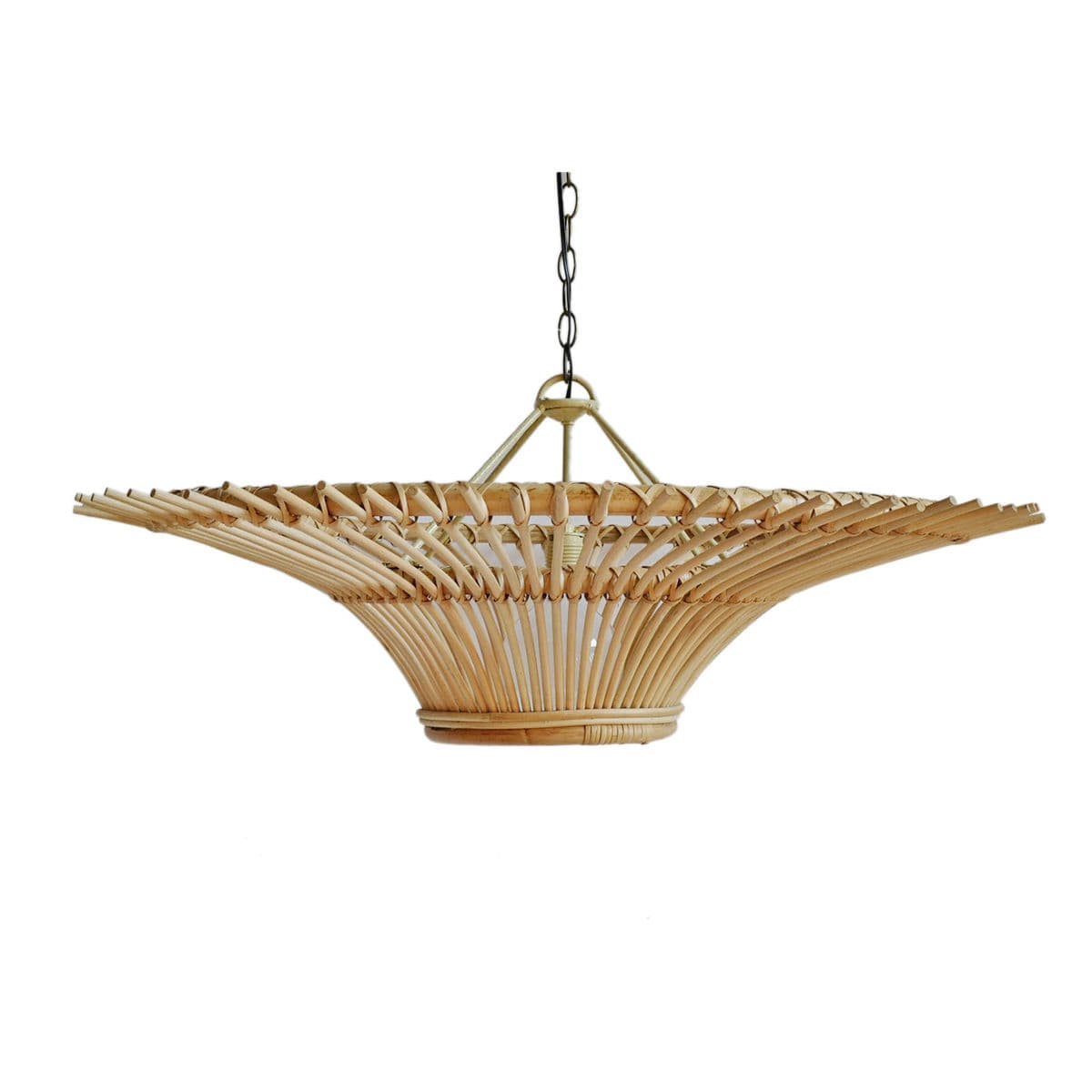 Rattan Sun Ray Pendant Small - Thumbnail 5
