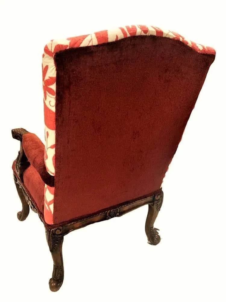 Hacienda Fauteuils With New Otomi Hand Embroidery Upholstery - a Pair - Early 21st Century - Thumbnail 5