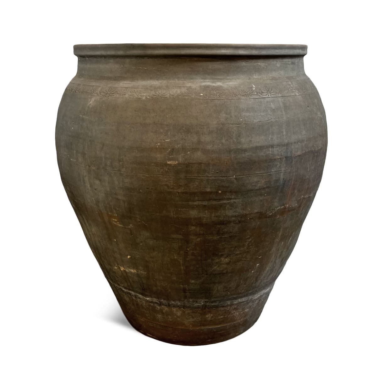 Vintage Charcoal Terra Cotta Pot - Thumbnail 5