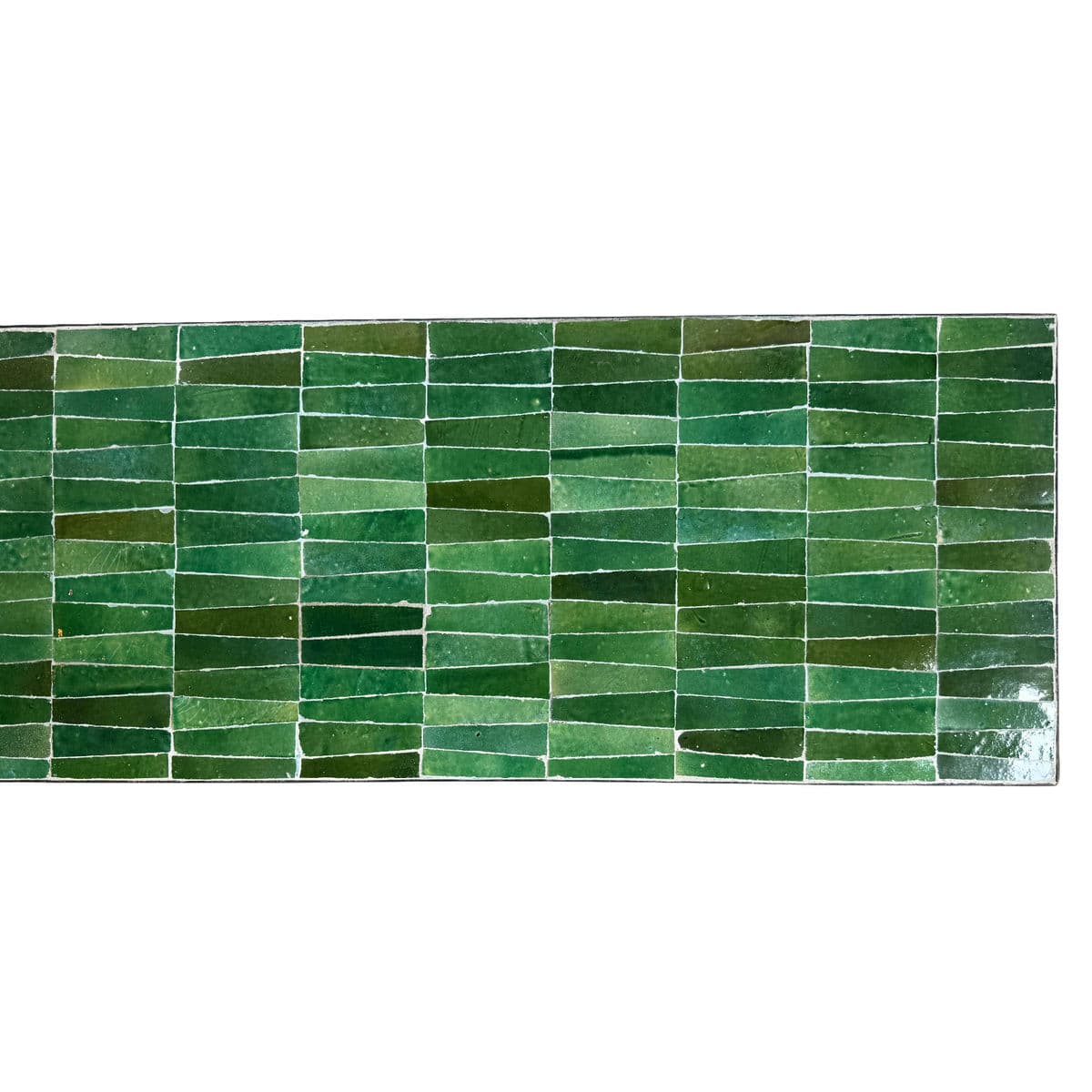 Emerald Green Mosaic Tile Bench - Thumbnail 5