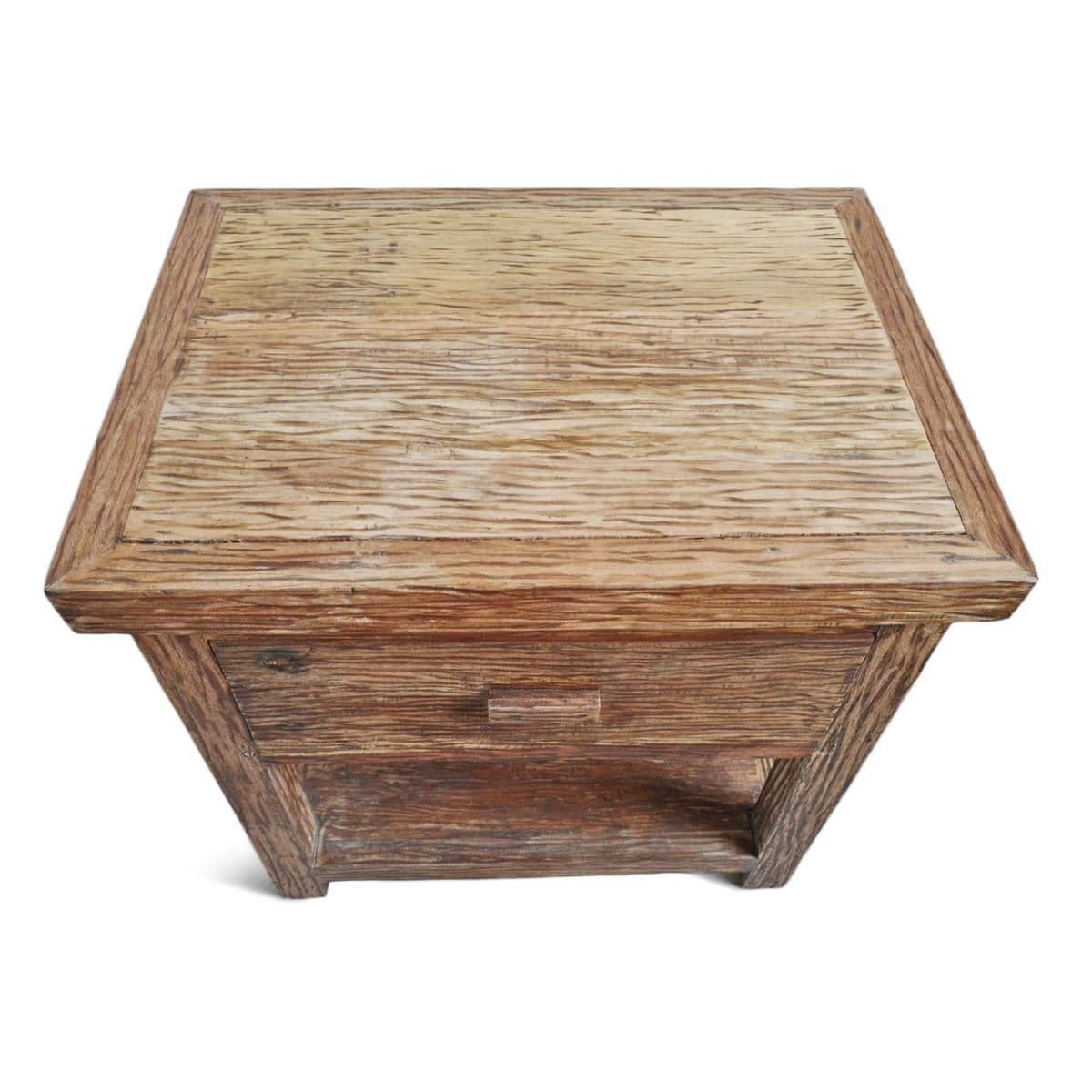 Rustic Deep Grain Bedside Table - Thumbnail 5