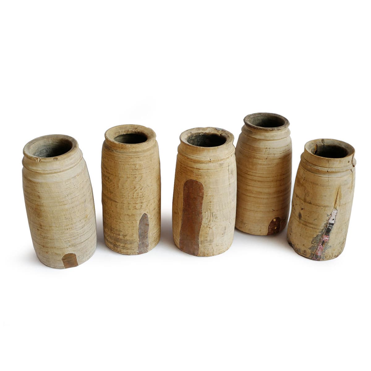 Old India Lassi Wood Pot - Thumbnail 5