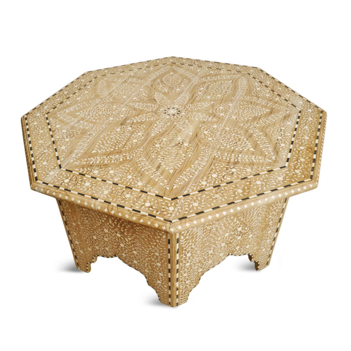 Octagon Inlay Coffee Table - Thumbnail 5