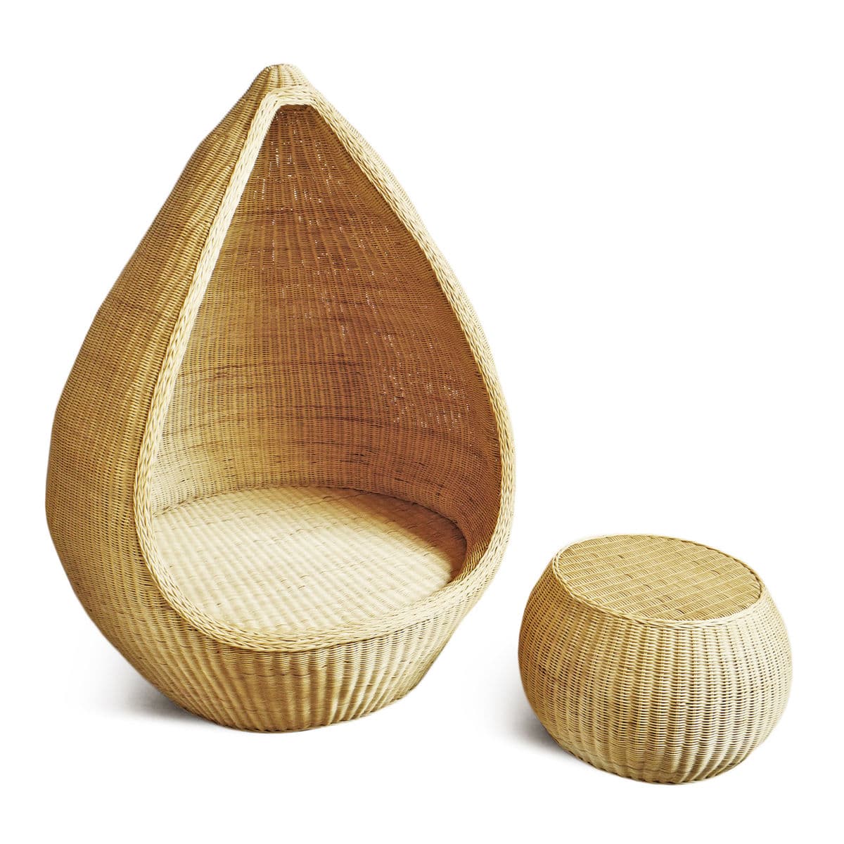 Raw Wicker Pod Coffee Table - Thumbnail 5