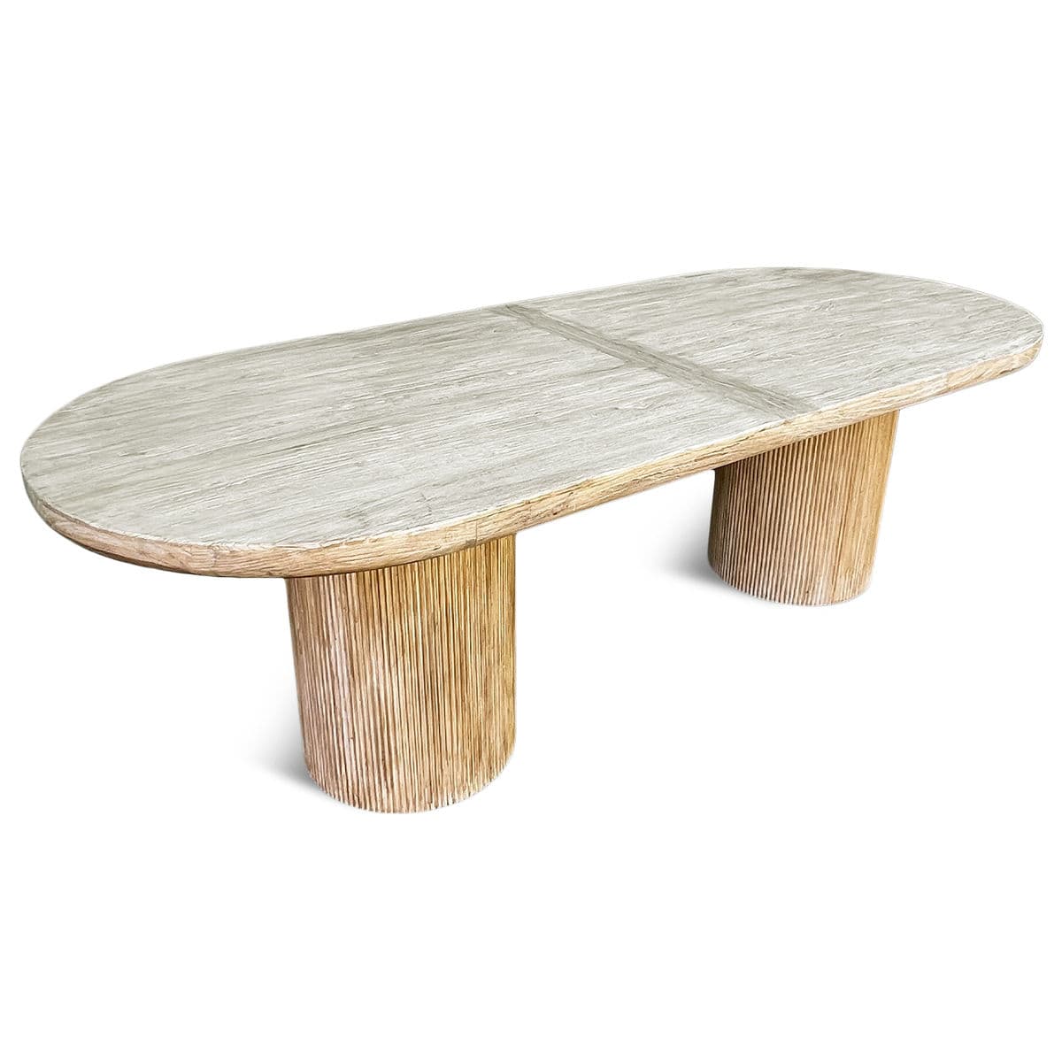 Krista Wood Oval Dining Table - Thumbnail 5