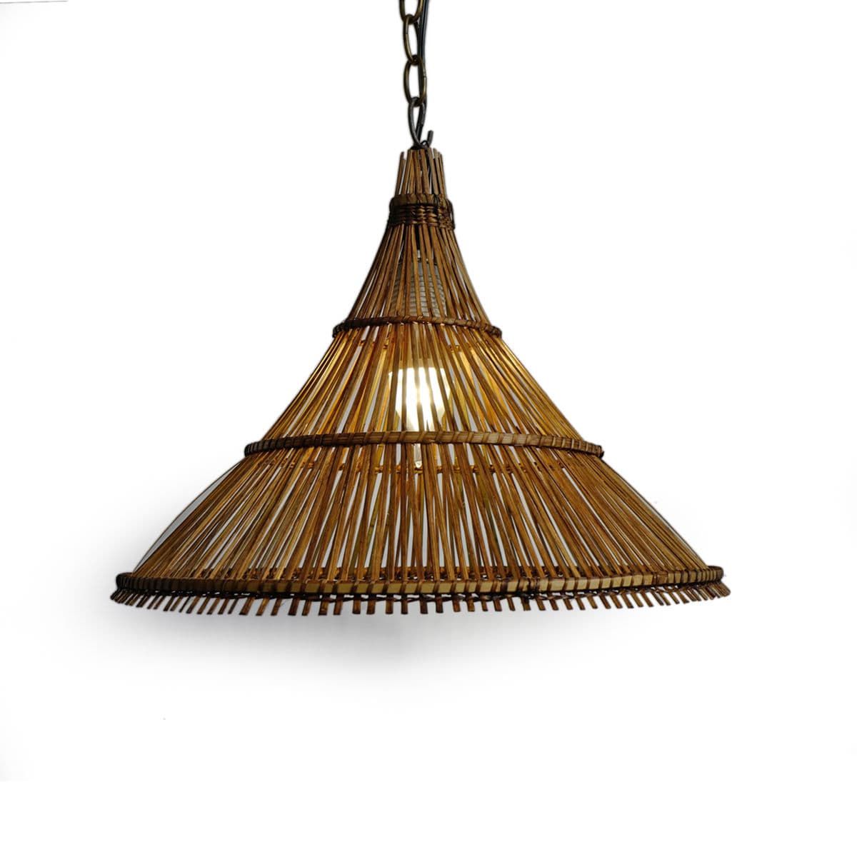 Tea Stained Hat Pendant Lantern Medium - Thumbnail 5