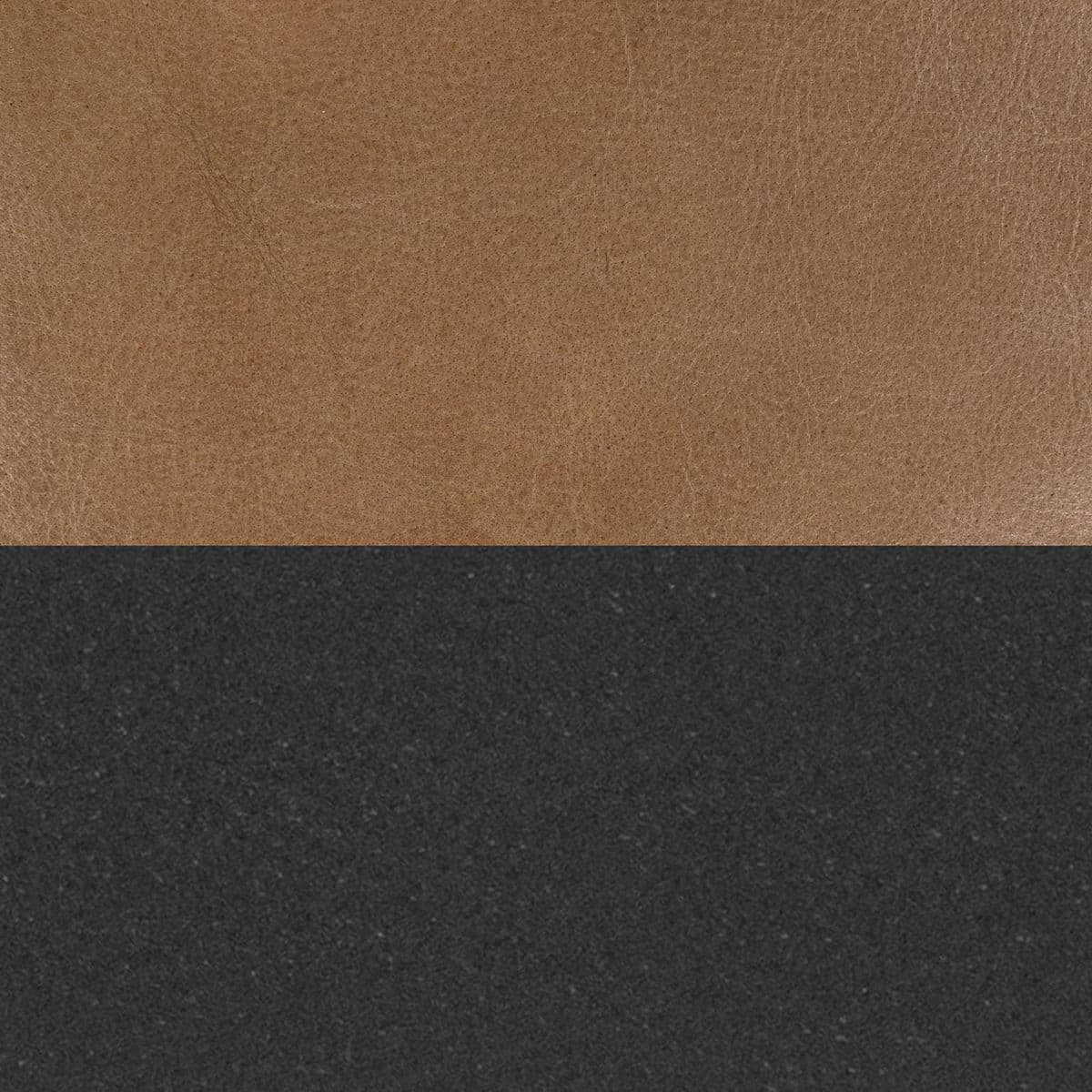 Caramel Leather Strap Bench - Thumbnail 5