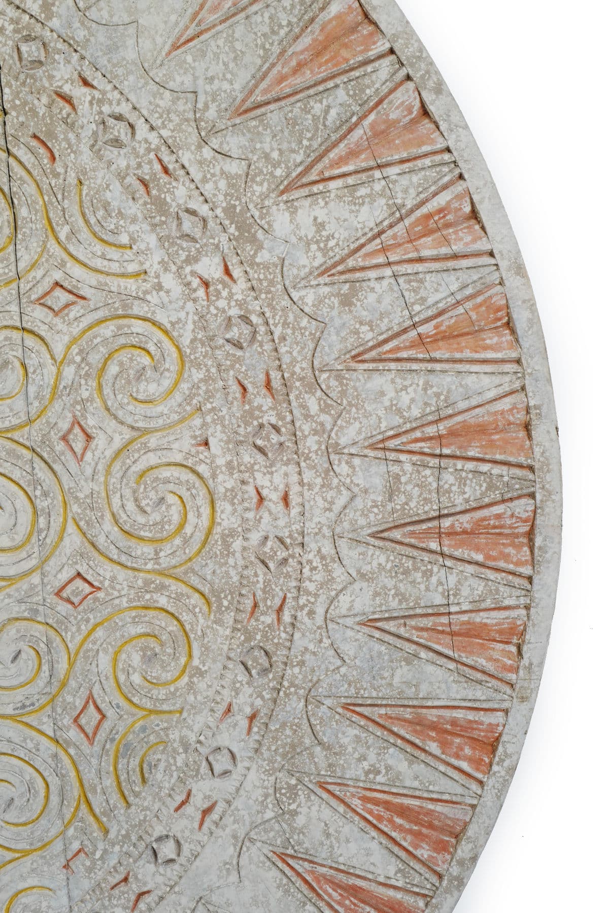 Round Toraja Wood Carved Panel - Thumbnail 5