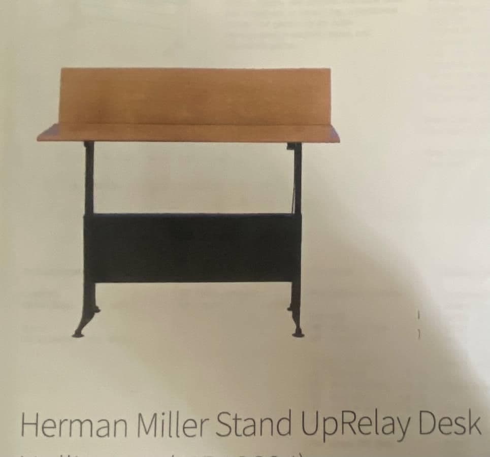 1990s Vintage Herman Miller Sit Standing Desk - Top Needs Restoration - Thumbnail 4
