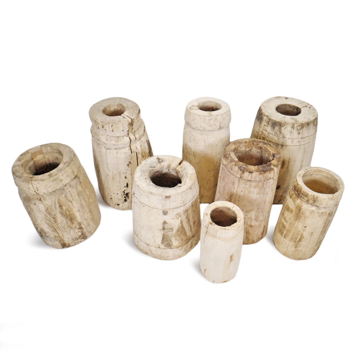 Old Sun Bleached Wood Butter Pot - Thumbnail 5