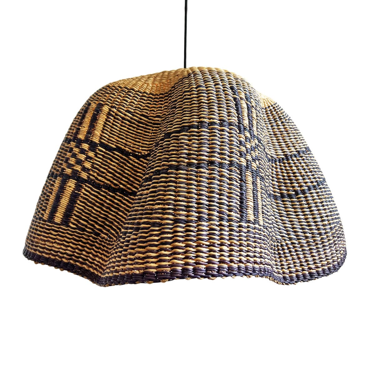 Bolga Wave Basket Light Pendant - Thumbnail 5