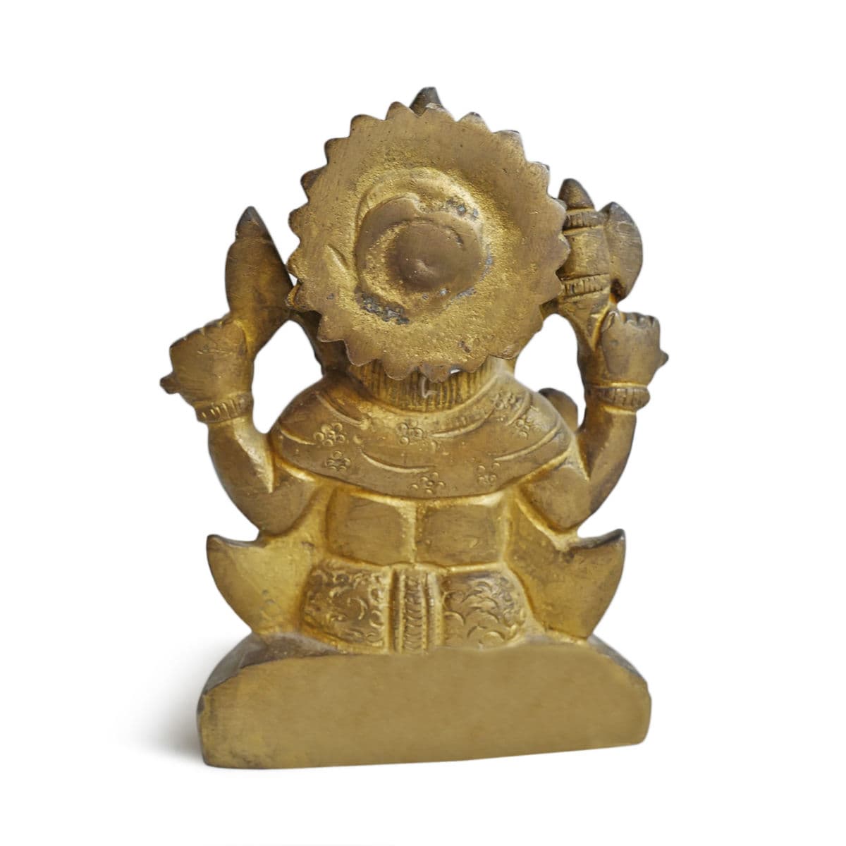 Small Brass Ganesha Statue - Thumbnail 5