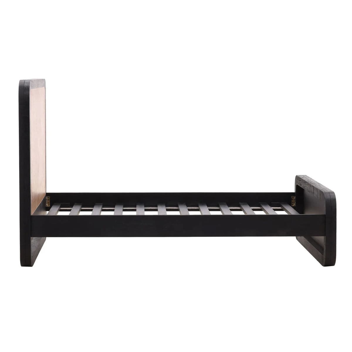 Modern Burl Wood Queen Bed - Thumbnail 5