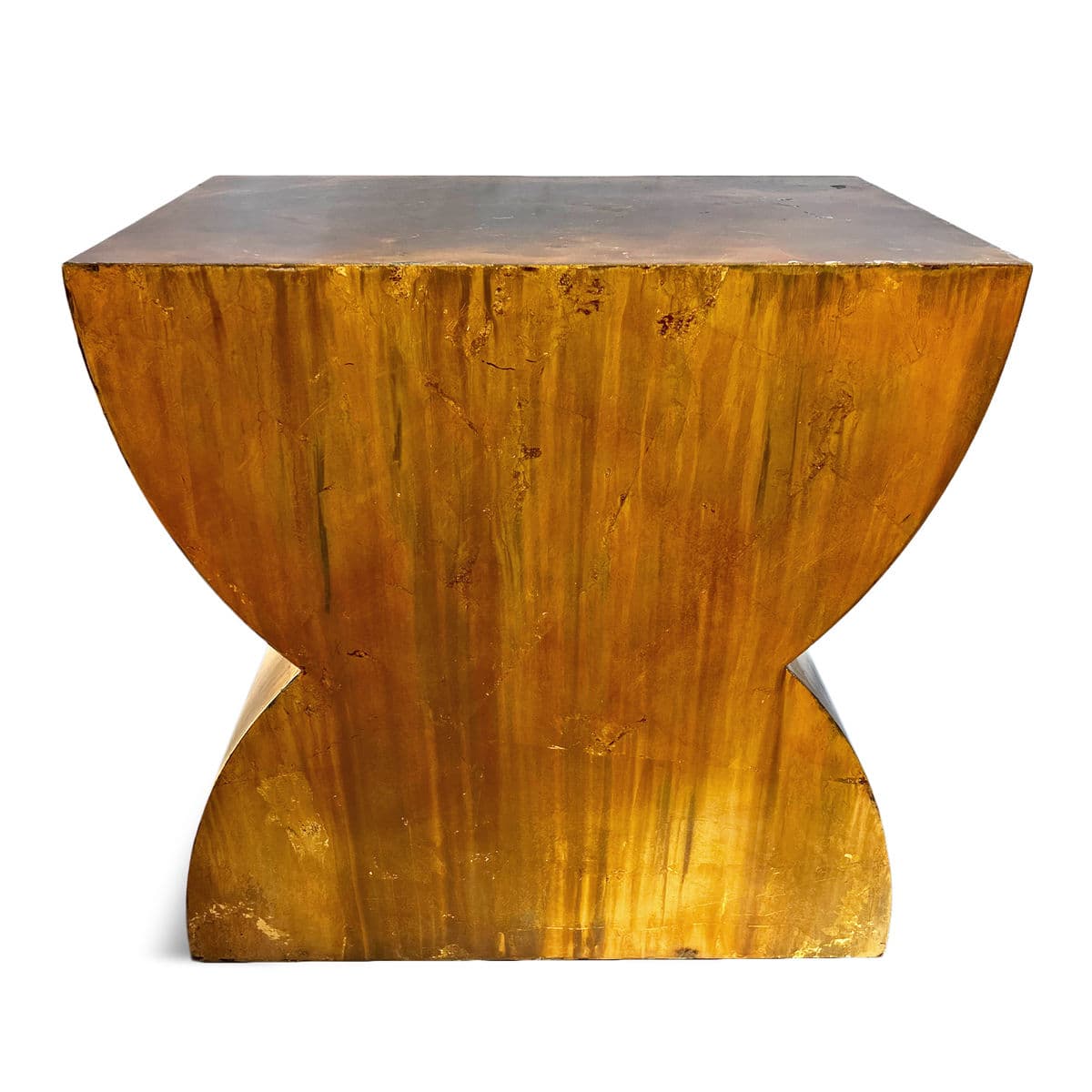Gold Glazed Modern Iron Hourglass Table - Thumbnail 5