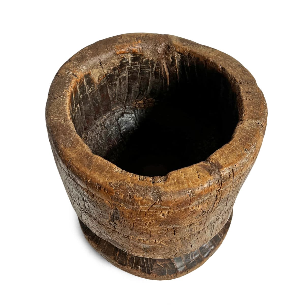 Old India Wood Pestle Pot - Thumbnail 5