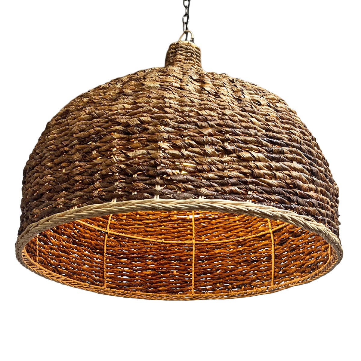 Banana Leaf Woven Pendant Light Large - Thumbnail 5