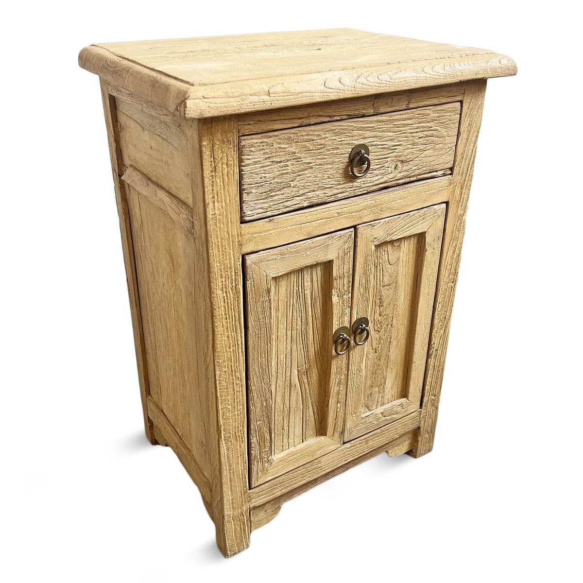 Rustic Raw Elm Nightstand - Thumbnail 5