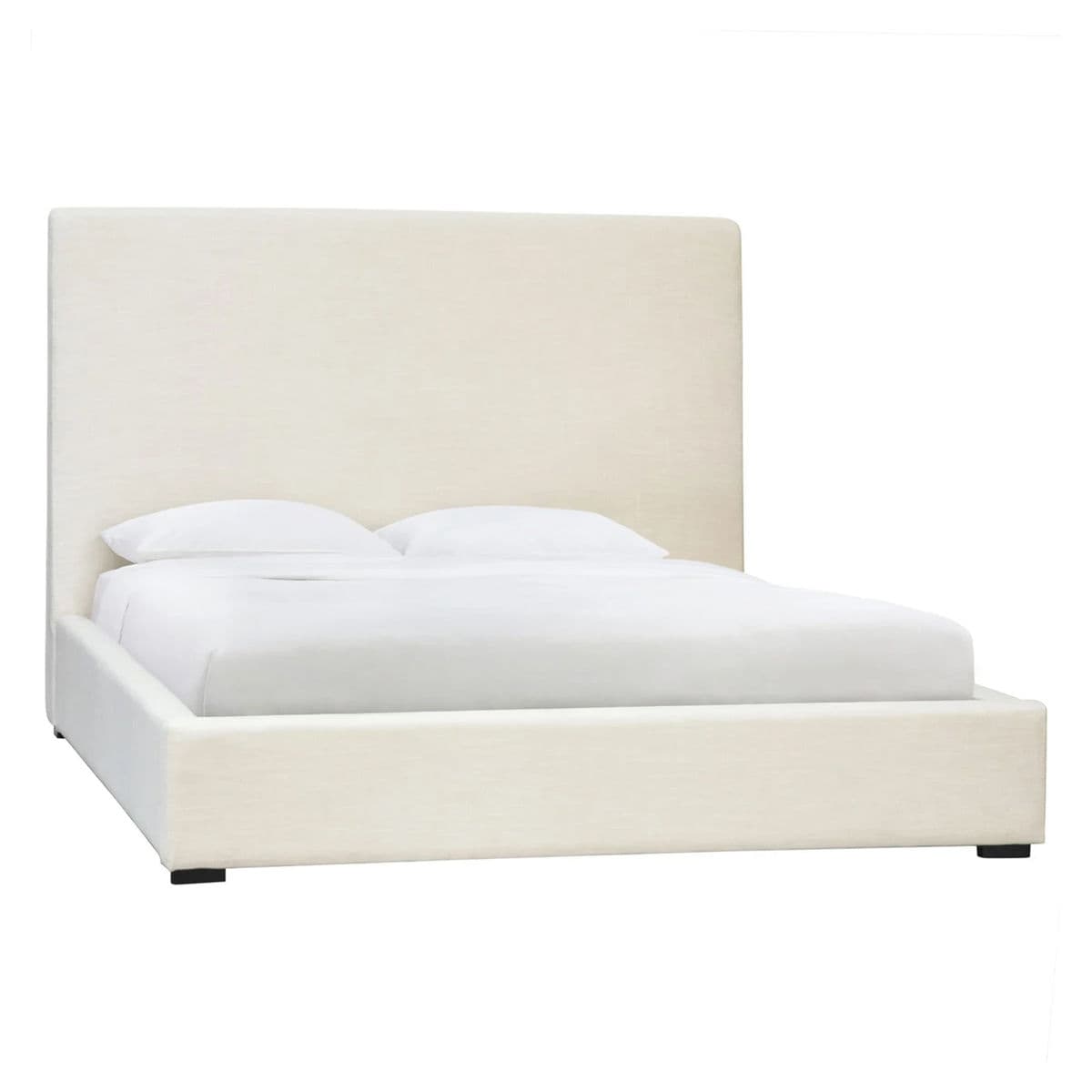 Winter White Upholstered Queen Bed - Thumbnail 5