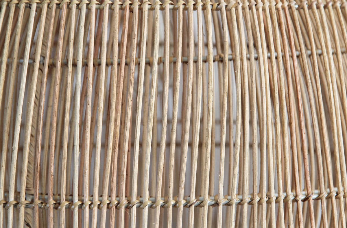 Rattan Mushroom Lantern Medium - Thumbnail 5