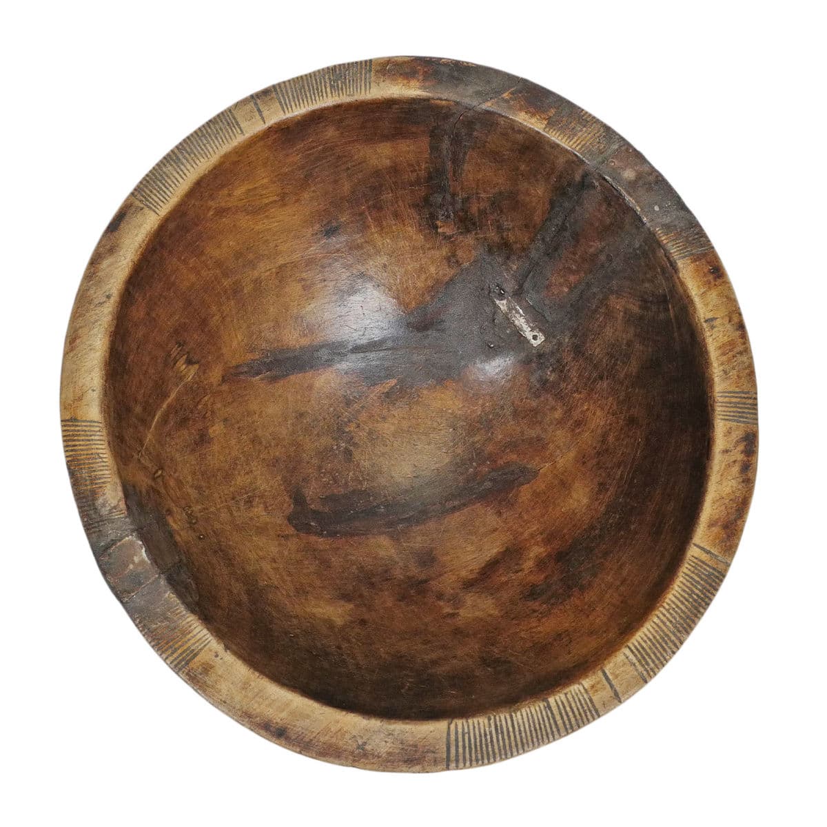 Old Tuareg Wood Bowl - Thumbnail 5