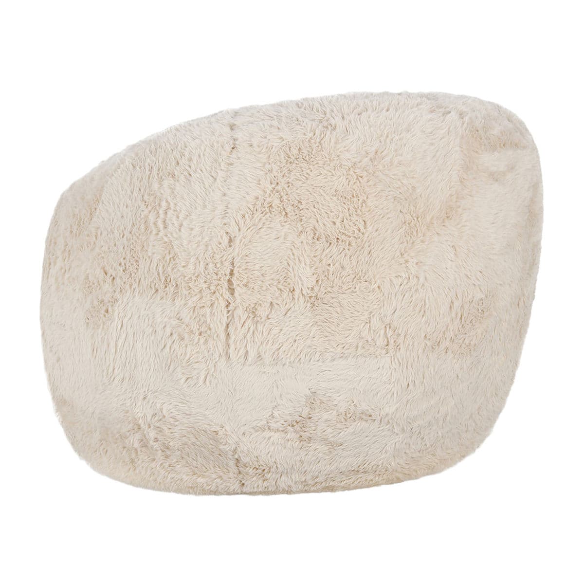 Ivory Fur Swivel Club Chair - Thumbnail 5