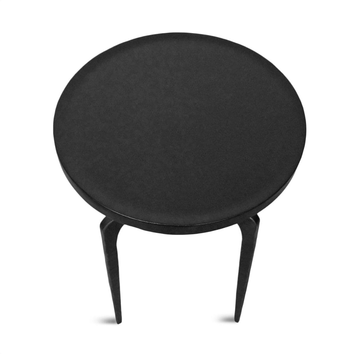 Black Steel 3 Leg Accent Table - Thumbnail 5