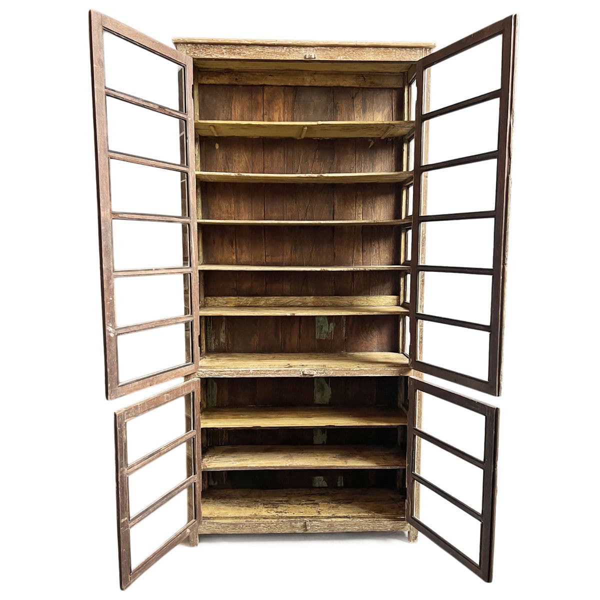 Vintage Colonial Narrow Vitrine Cabinet - Thumbnail 5