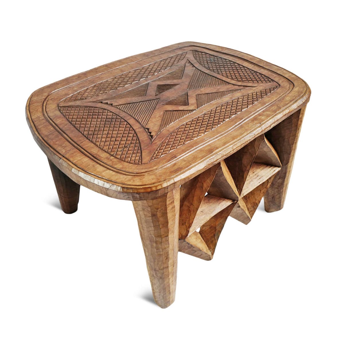 Vintage Large Tribal Nupe Stool / Table - Thumbnail 5
