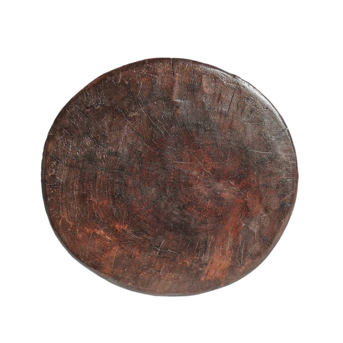 Vintage Ivory Coast Wood Stool - Thumbnail 5