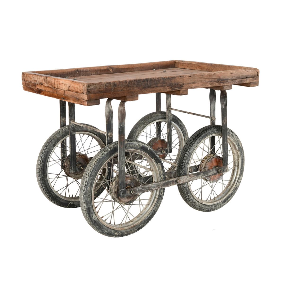 Vintage Motorbike Wheel Cart - Thumbnail 5