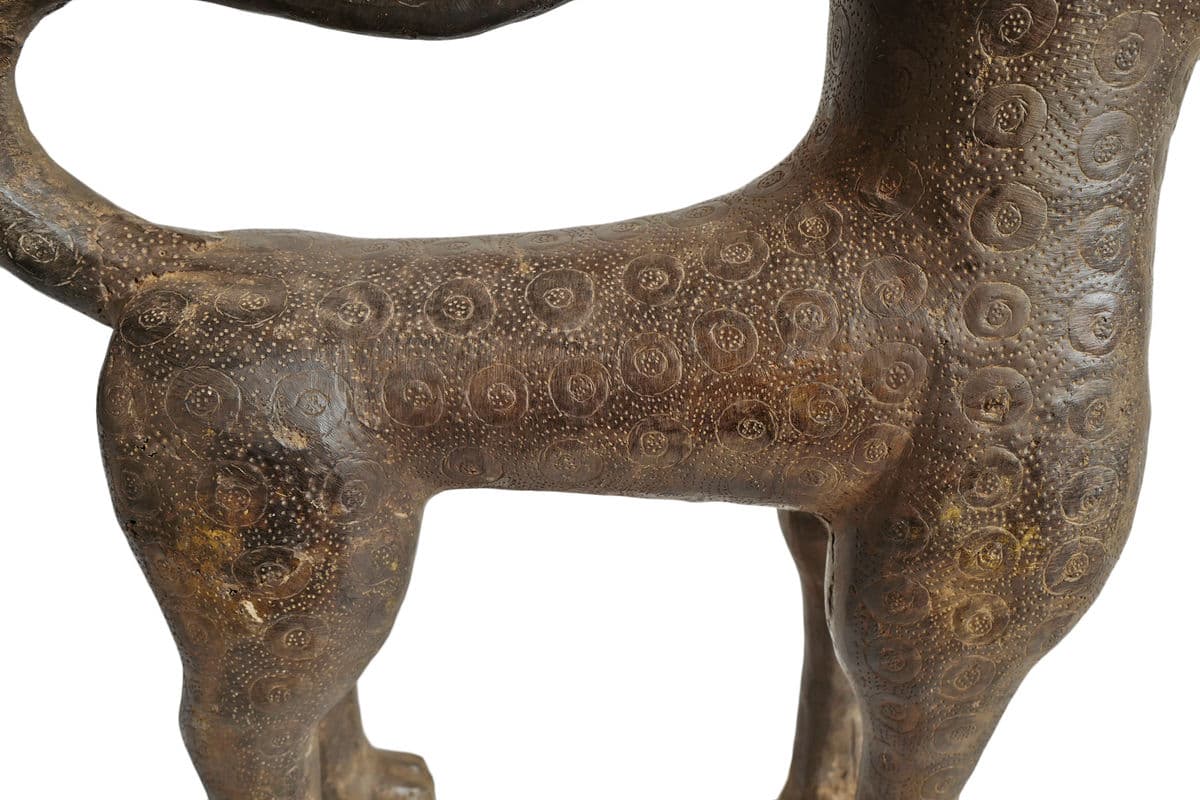 Benin Bronze Leopard - Thumbnail 5