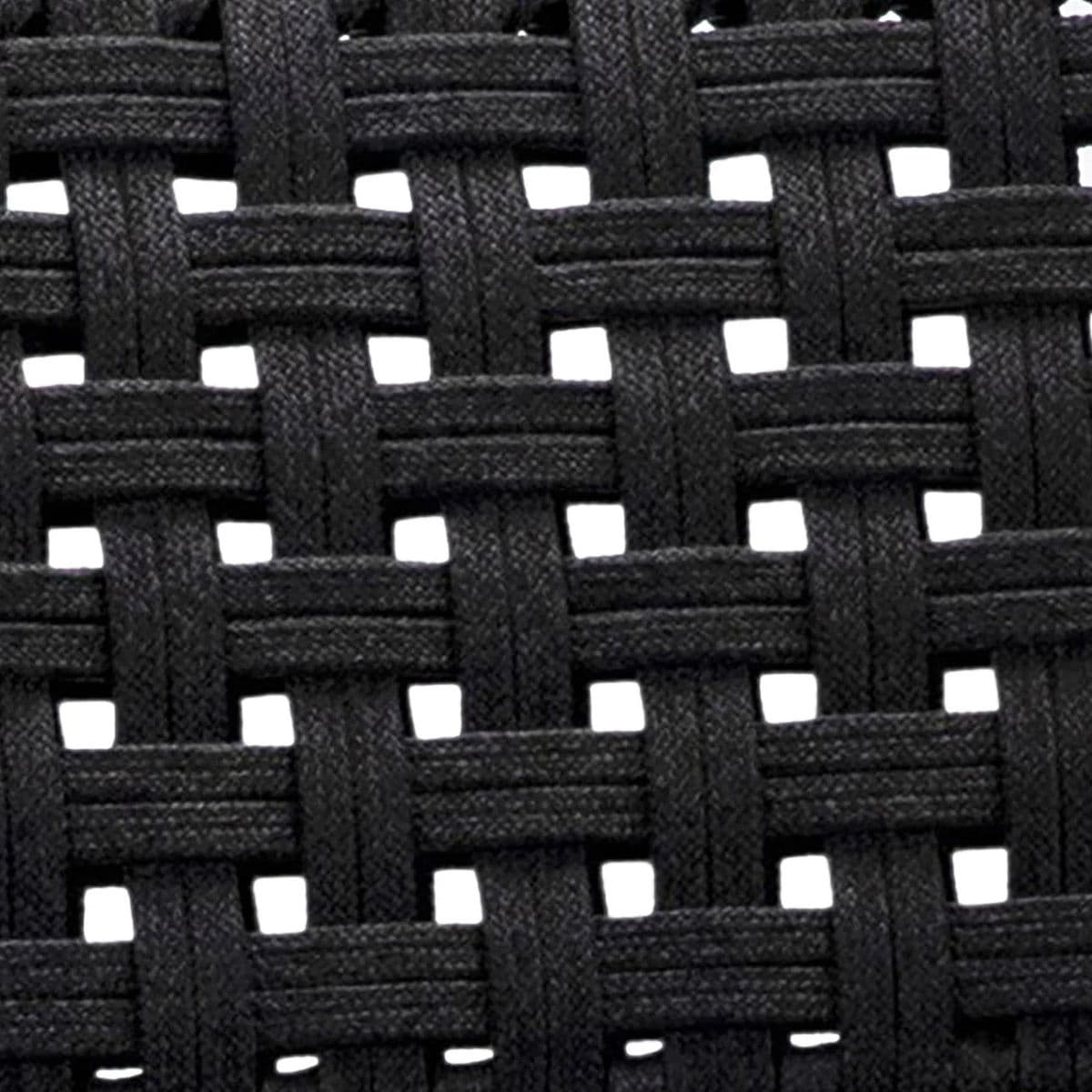 Black Woven Rope Outdoor Counter Stool - Thumbnail 5