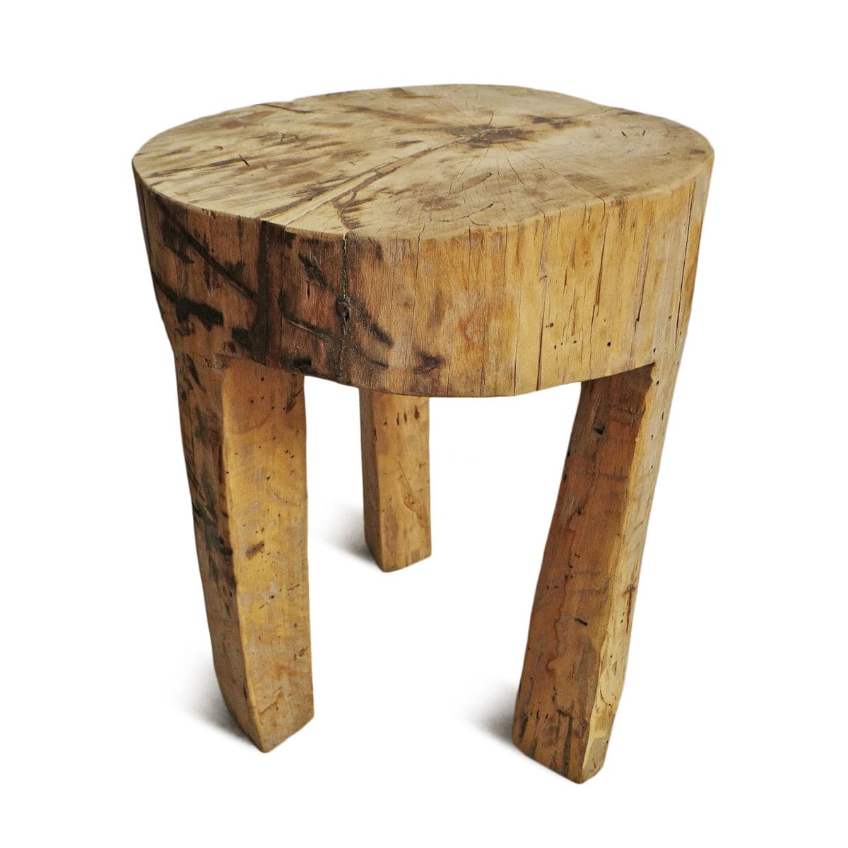 Rustic Naga Three Leg Wood Table - Thumbnail 5