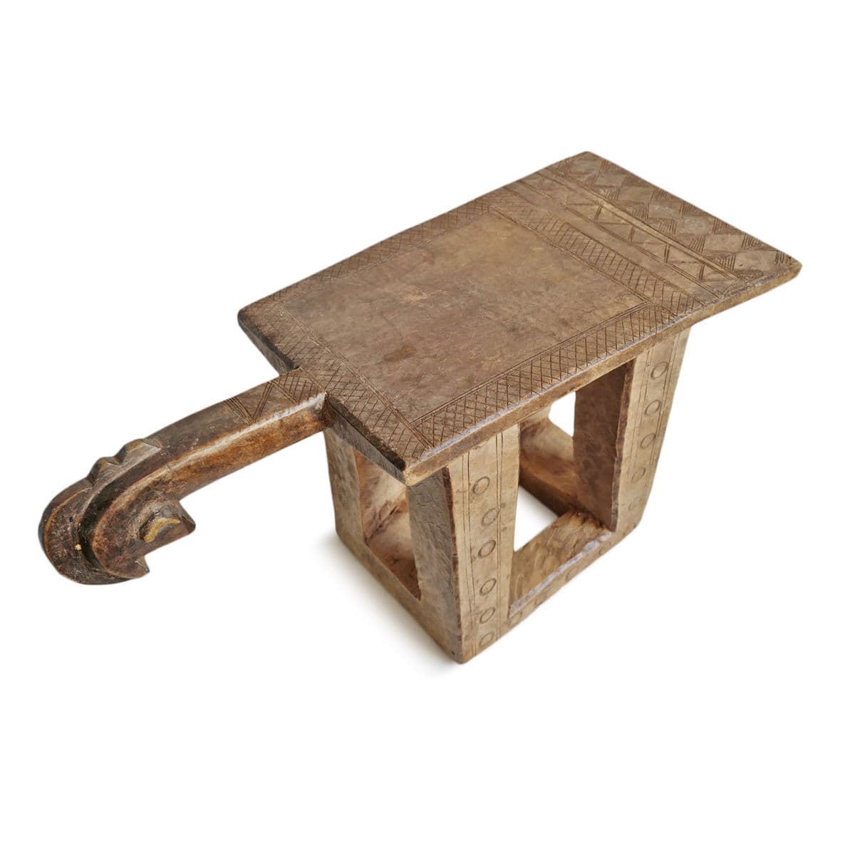 Old Mossi Wood Stool Burkina Faso - Thumbnail 5