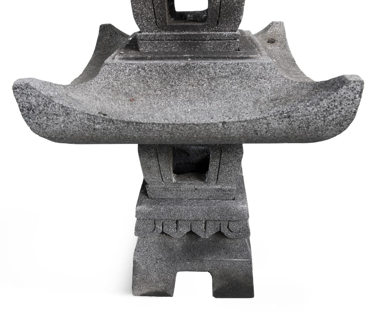 Tall Lava Stone Garden Pagoda - Thumbnail 5